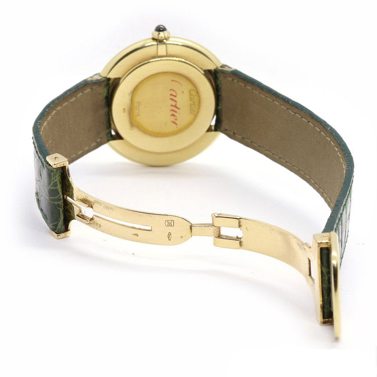 Vintage 1970s Cartier Paris Vendome 18ct Yellow Gold Manual Watch