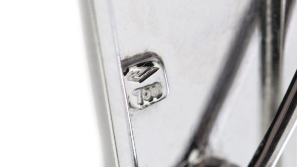 Vintage Natural Pearl, Diamond, 18ct Gold Geometric Brooch Pendant