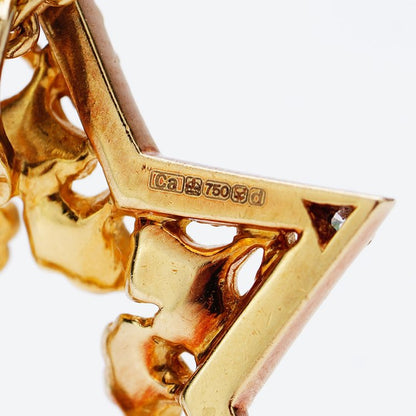 Carrera y Carrera 18ct Yellow Gold Star Pendant Necklace with Diamonds