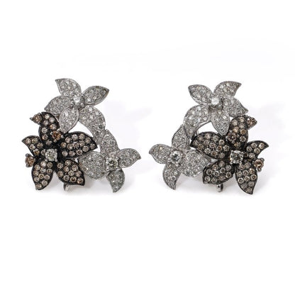 Vintage South Sea Pearl and Diamond Day and Night Earrings