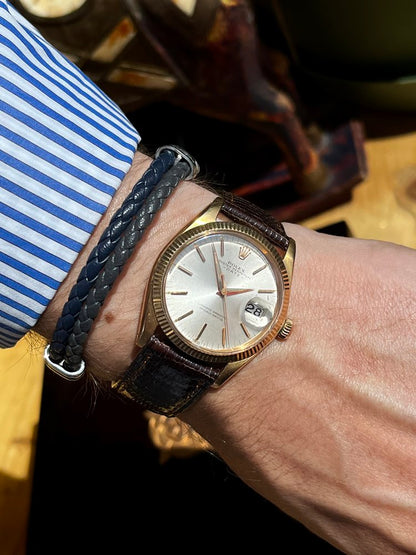 Vintage Rolex Oyster Perpetual Date 18ct Yellow Gold 34mm Automatic Watch, Ref 1503