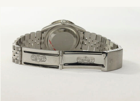 Rolex Datejust Turn-O-Graph Watch, 36mm; rotating bezel, grey dial, date indicator and sapphire crystal, automatic movement, stainless steel, Jubilee bracelet with fold over clasp, With Rolex service card.