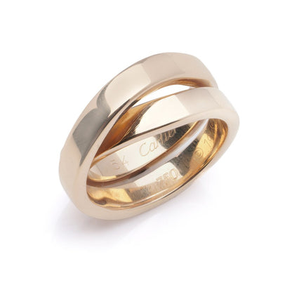 Vintage Cartier 18ct Yellow Gold Nouvelle Vague Cross Ring