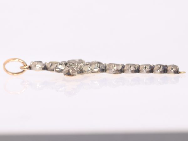 Antique diamond cross pendant