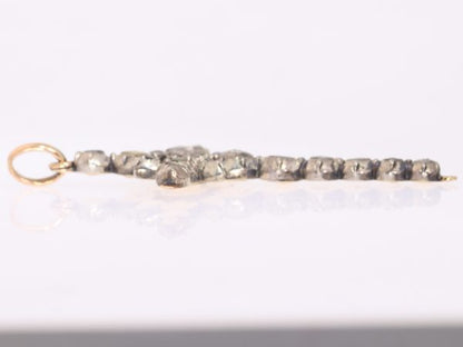 Antique diamond cross pendant