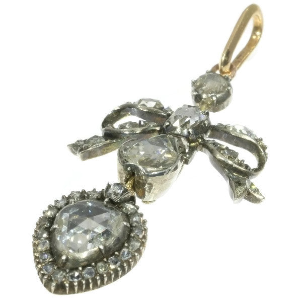 Antique Georgian Diamond Love Pendant