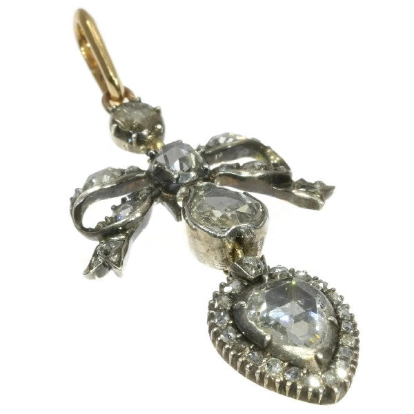 Antique Georgian Diamond Love Pendant