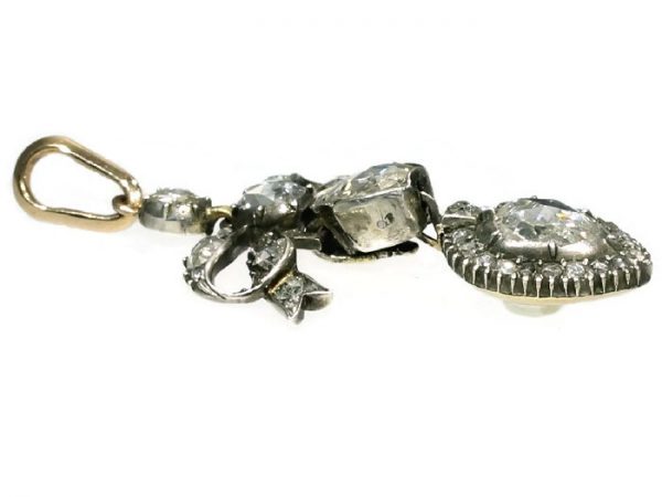 Antique Georgian Diamond Love Pendant