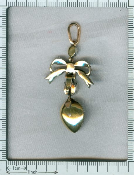 Antique Georgian Diamond Love Pendant