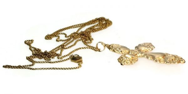Antique Victorian 18ct Gold Cross Pendant