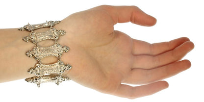 Antique Early Victorian French Silver Bracelet