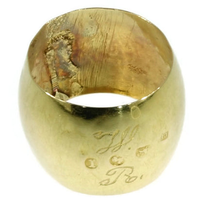 Rare Antique 18ct Yellow Gold Zeeland Wedding Band