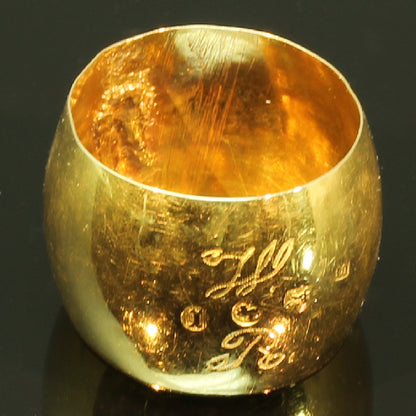 Rare Antique 18ct Yellow Gold Zeeland Wedding Band