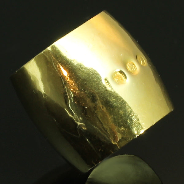 Rare Extra Wide Antique Wedding Band from the Southern Netherlands - Zeeland