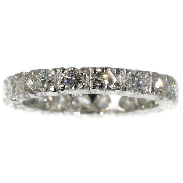 Vintage Seventies Platinum Diamond Eternity Band
