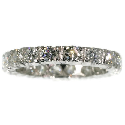 Vintage Seventies Platinum Diamond Eternity Band