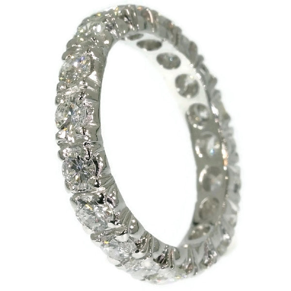 Vintage Seventies Platinum Diamond Eternity Band