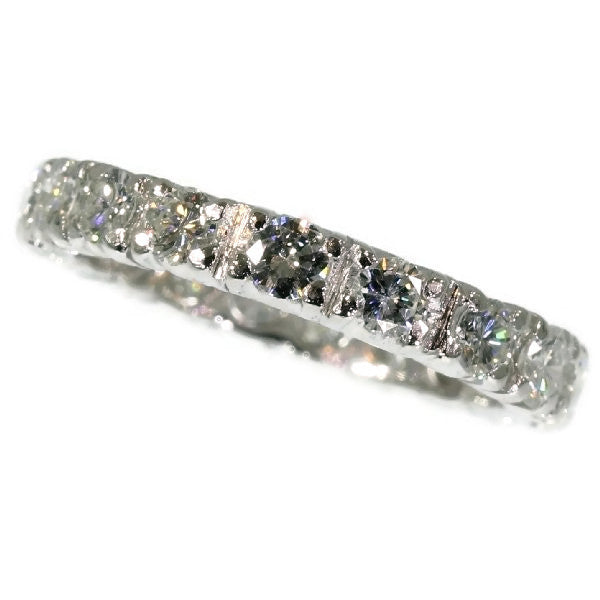 Vintage Seventies Platinum Diamond Eternity Band