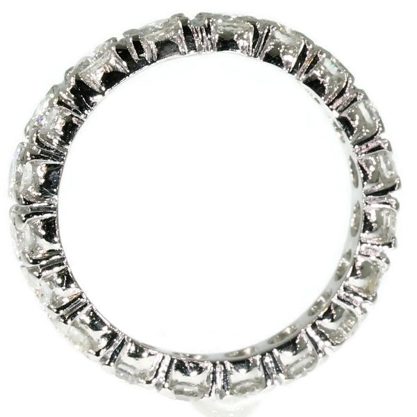 Vintage Seventies Platinum Diamond Eternity Band