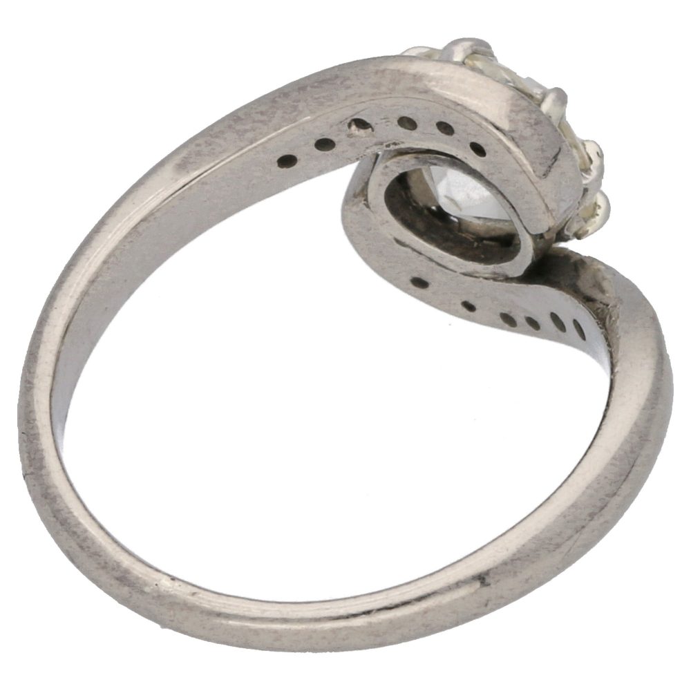 Vintage 1.25ct Old Mine Cut Diamond Solitaire Engagement Ring in Platinum