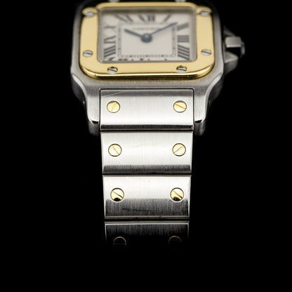 Cartier Santos Galbee 1567 Steel and Gold Quartz Watch
