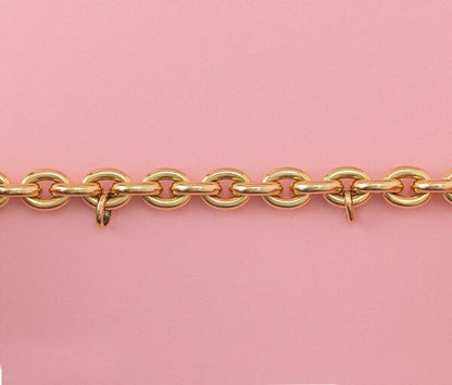 Vintage French 18ct Yellow Gold Link Bracelet, Circa 1980