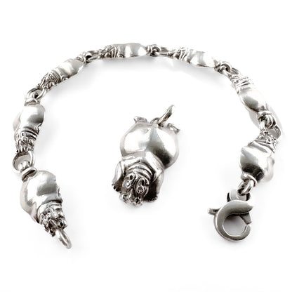 Patrick Mavros Silver Hippo Bracelet & Pendant