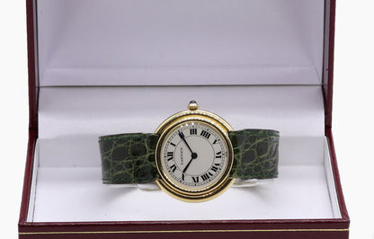 Vintage Cartier Paris Vendome 18ct Gold Manual Watch
