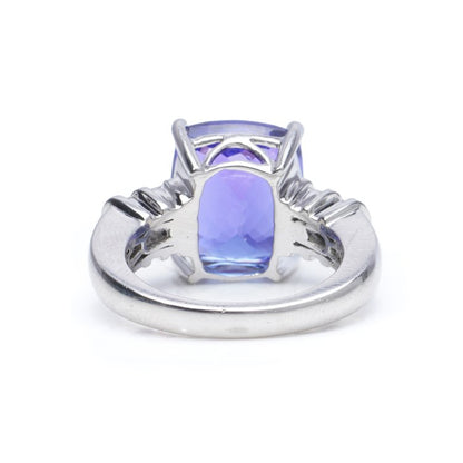 Platinum Tanzanite and Diamond Dress Ring