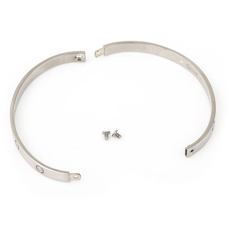 Vintage Cartier 18ct White Gold Love Bangle Bracelet with screwdriver