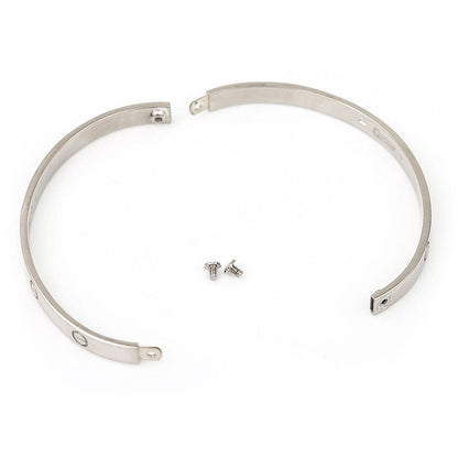 Vintage Cartier 18ct White Gold Love Bangle Bracelet with screwdriver