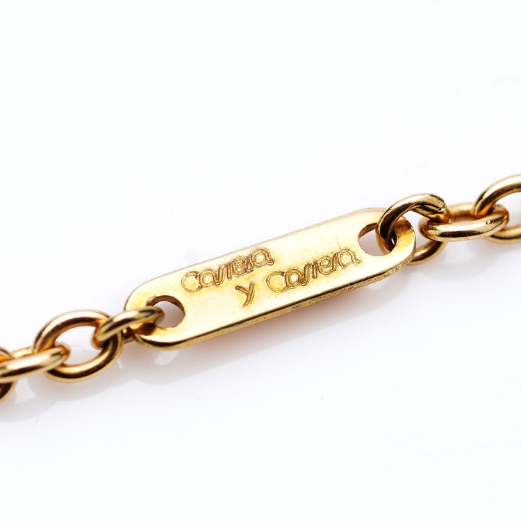 Carrera y Carrera 18ct Yellow Gold Star Pendant Necklace with Diamonds