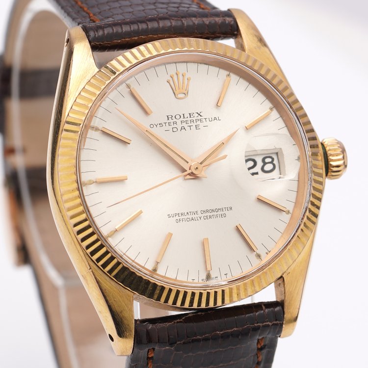 Vintage Rolex Date 18ct Yellow Gold 1503 Automatic Watch