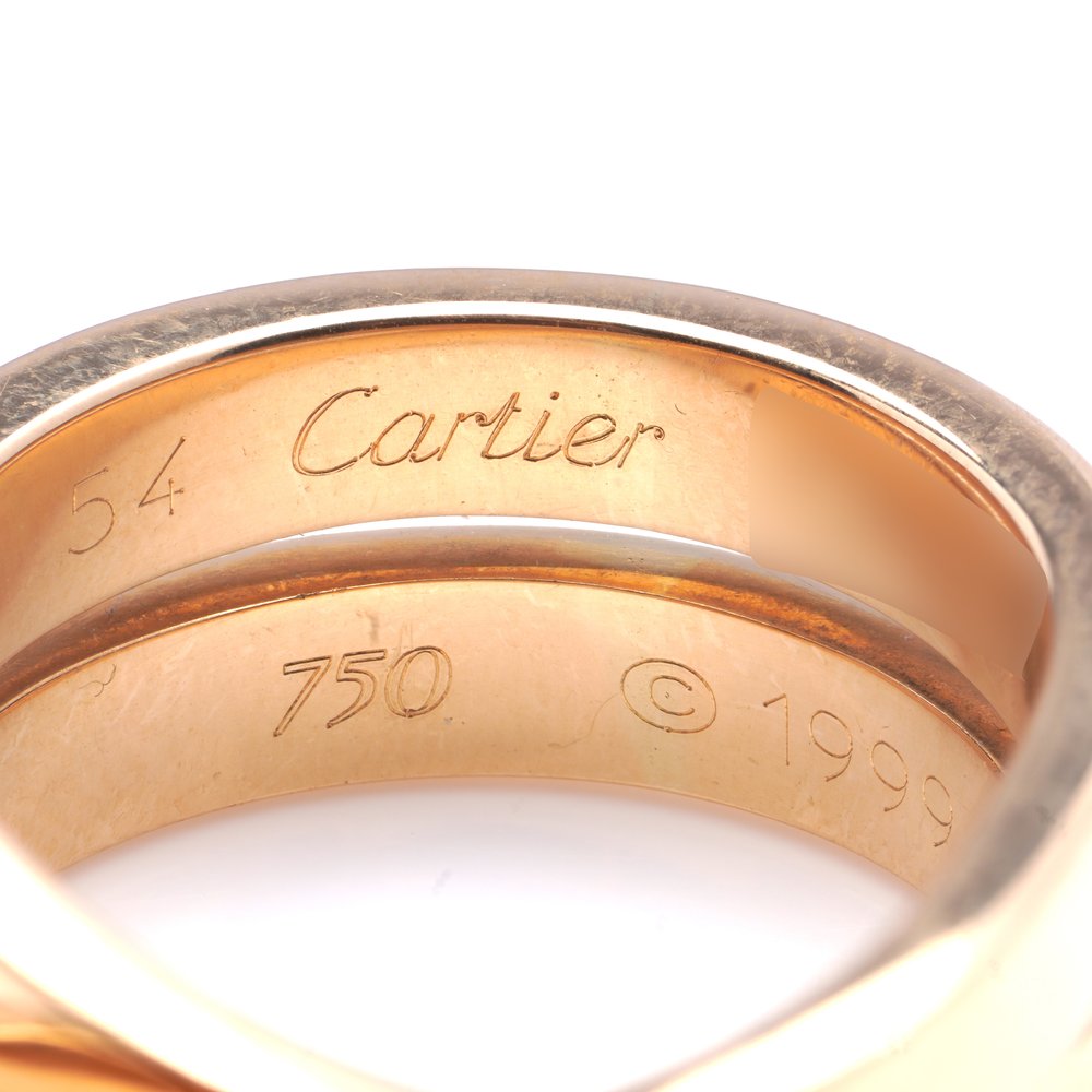 18ct Yellow Gold Cartier Nouvelle Vague Cross Ring