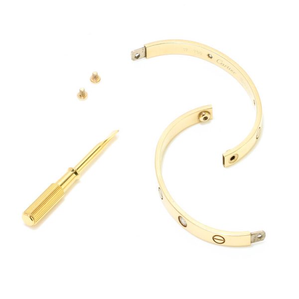 Cartier 18ct Gold Love Bangle Bracelet with Diamonds