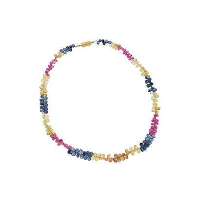 Briolette Cut Multi Gem Necklace