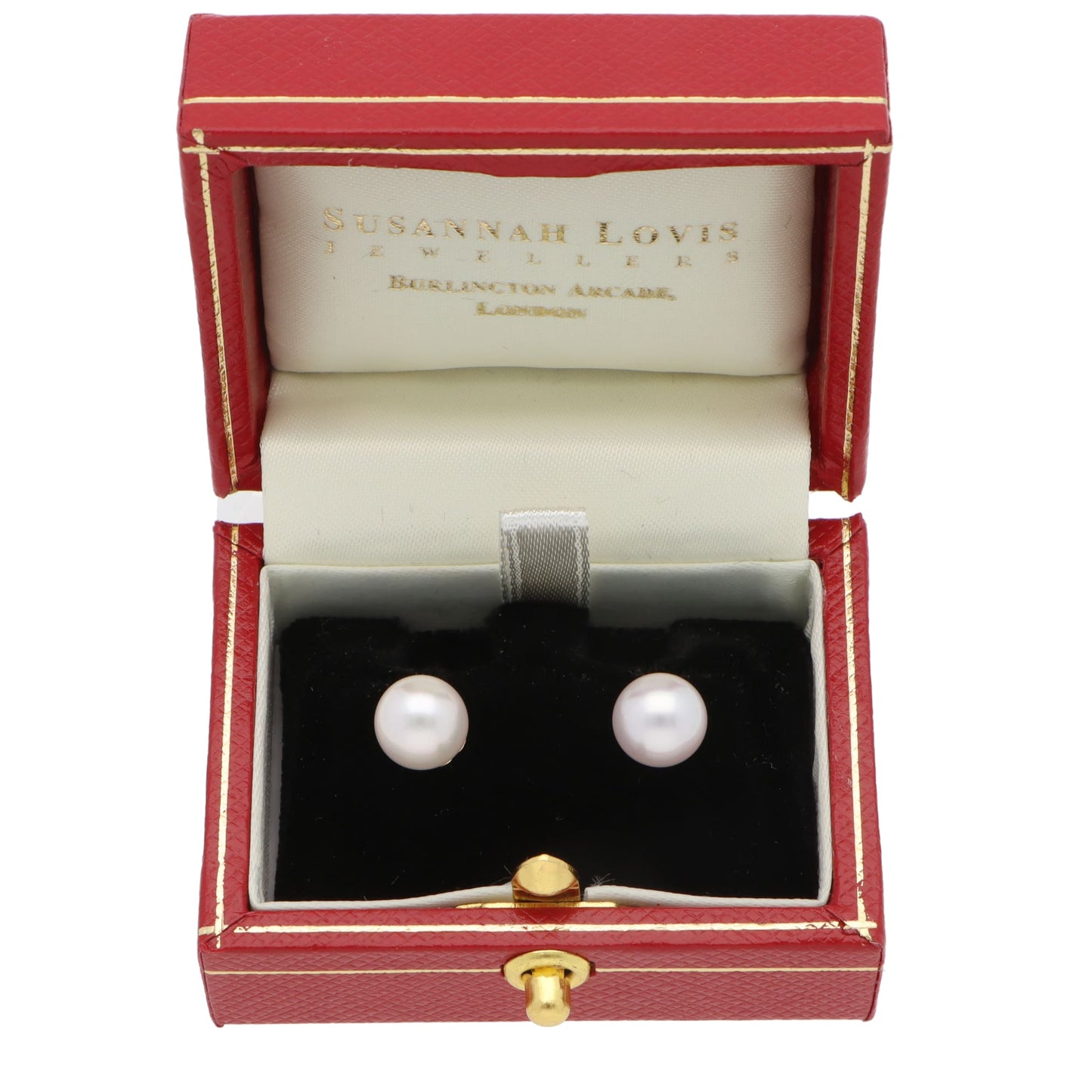 18 Carat Yellow Gold 7.5mm Akoya Pearl Stud Earrings