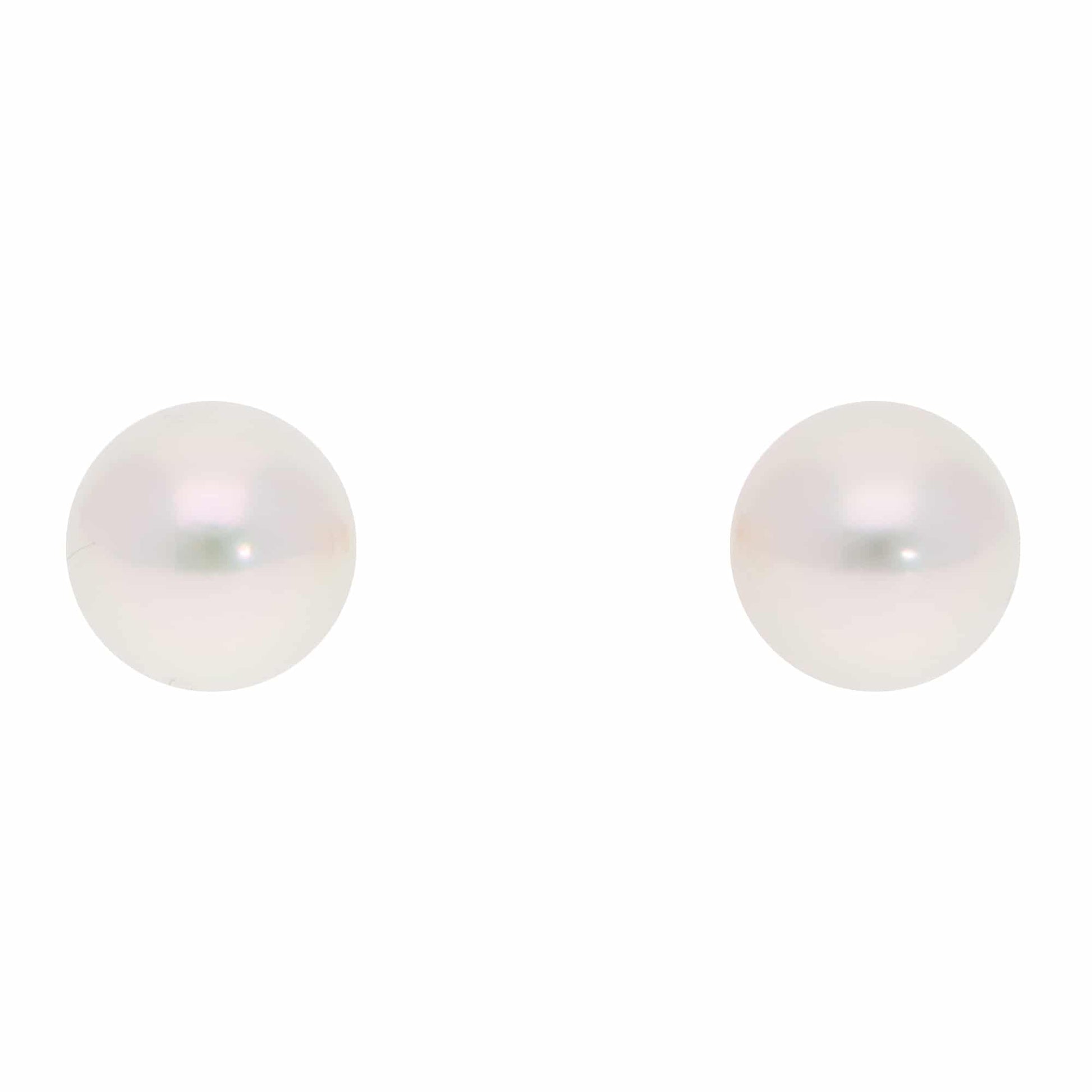 Contemporary Akoya Pearl Stud Earrings In 18 Carat Yellow Gold