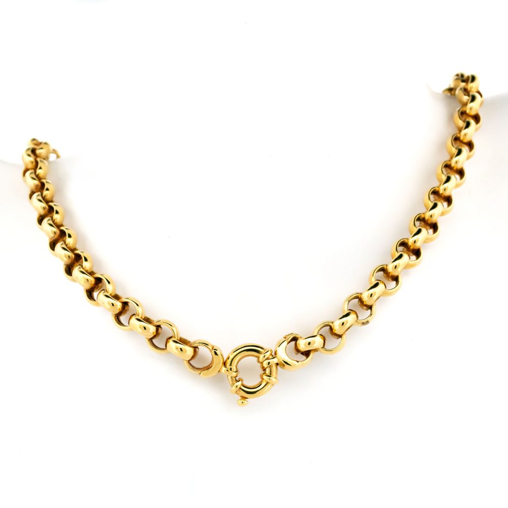 Jasseron 14 Carat Yellow Gold Necklace