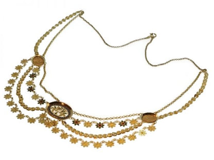 Antique Georgian French Enamelled Gold Collar Necklace
