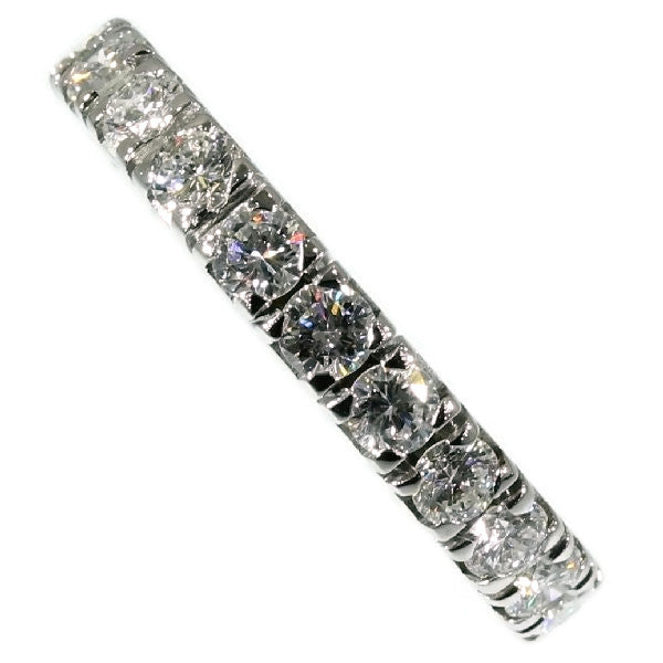 Vintage 2.20ct Diamond Full Eternity 18ct White Gold Ring