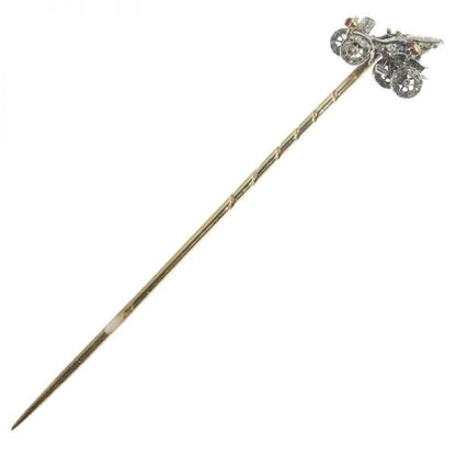 Antique Victorian Diamond Set Car Stickpin