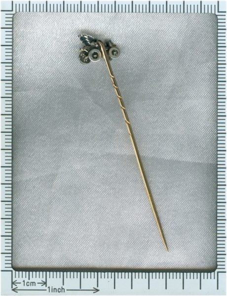 Antique Victorian Diamond Set Car Stickpin