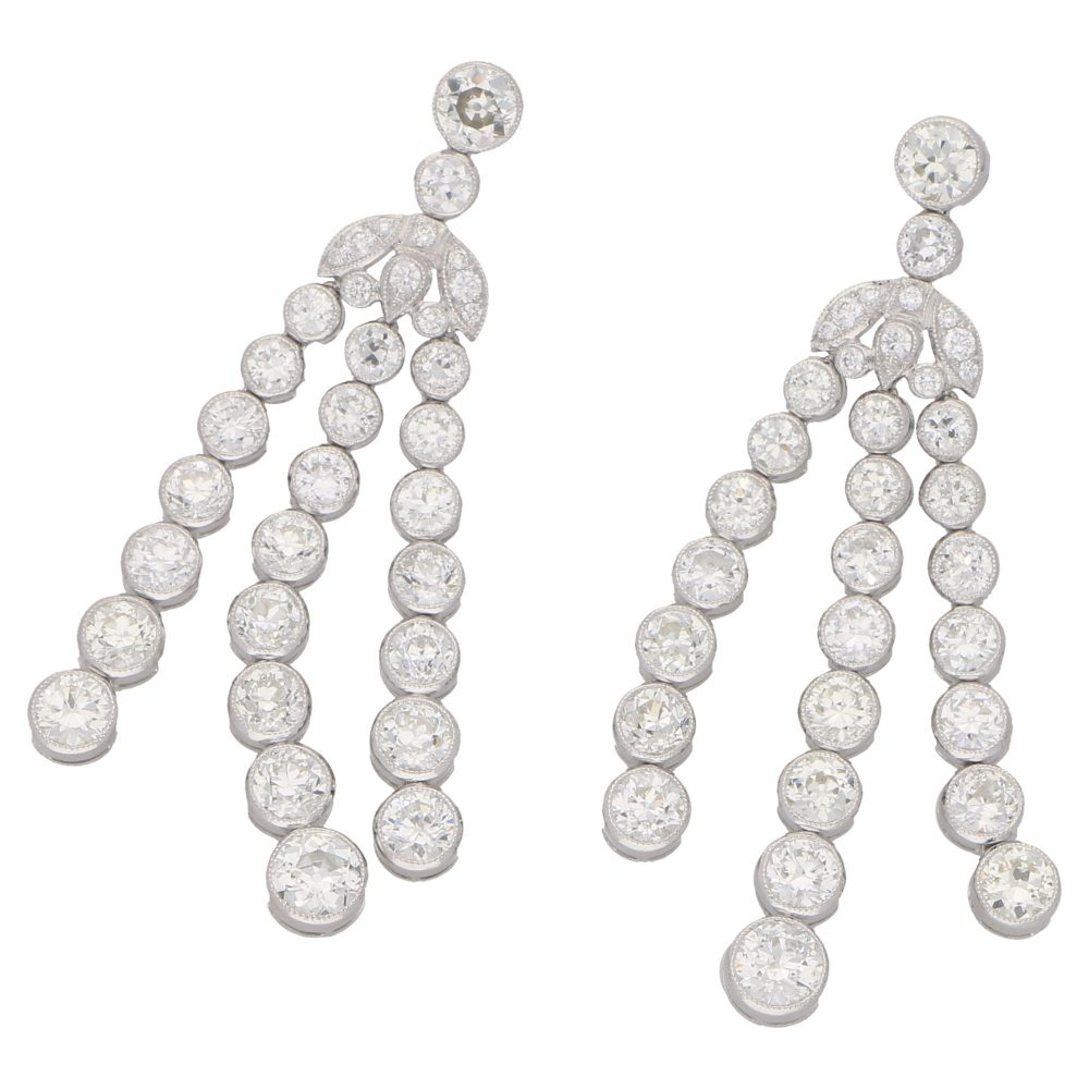 15.98ct Diamond Drop Earrings