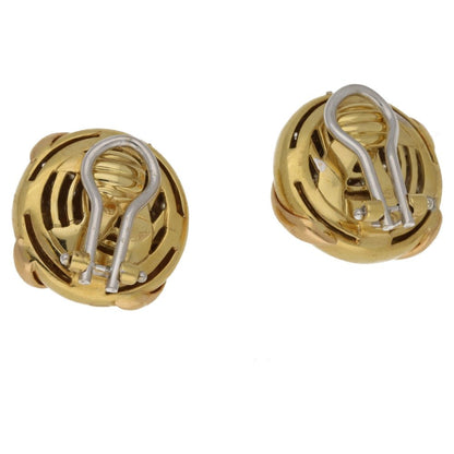 Vintage Diamond Set Clip Earrings