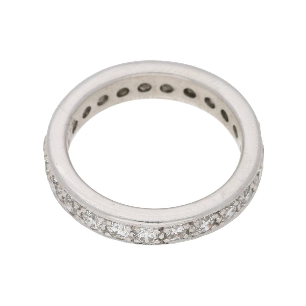Diamond Eternity Ring In 18 Carat White Gold