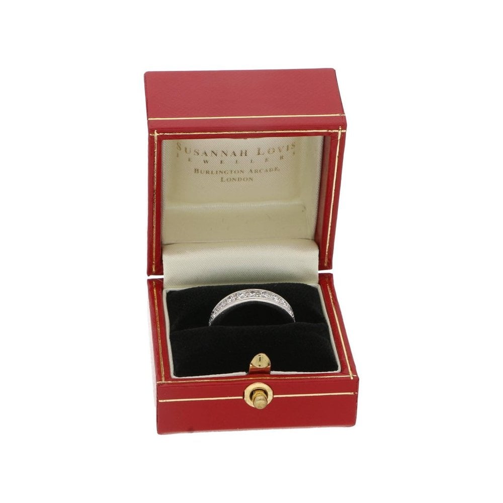 Diamond Eternity Ring In 18 Carat White Gold