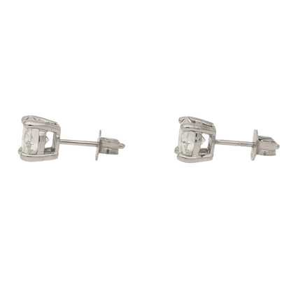 Solitaire Diamond Stud Earrings 2.46 Carats