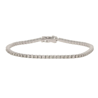 2cts Diamond Line Tennis Bracelet in 18ct White Gold