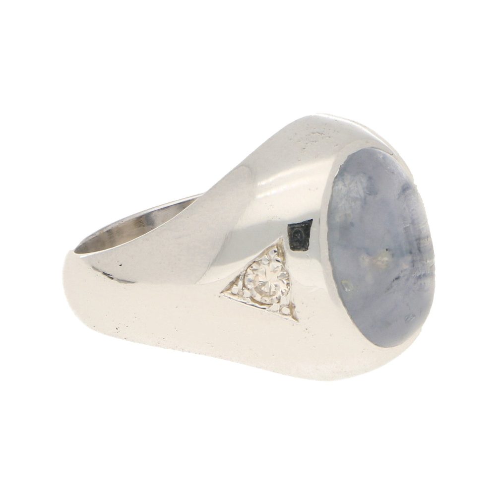 Vintage Star Sapphire and Diamond Cocktail Ring